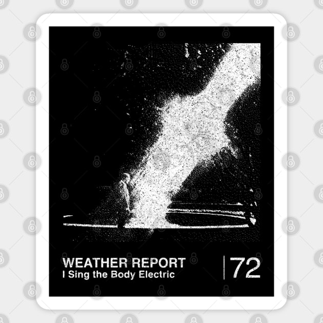 Weather Report  / Minimalist Graphic Artwork Fan Design Magnet by saudade